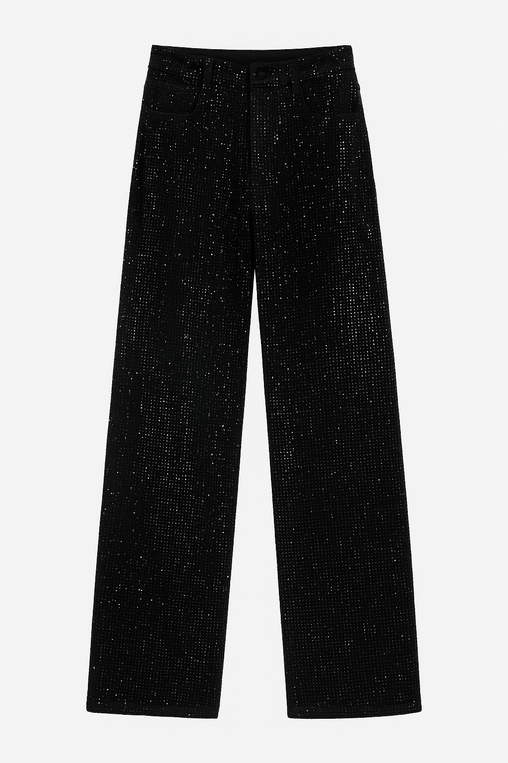 Straight Jeans with Rhinestone | Glitter Jeans