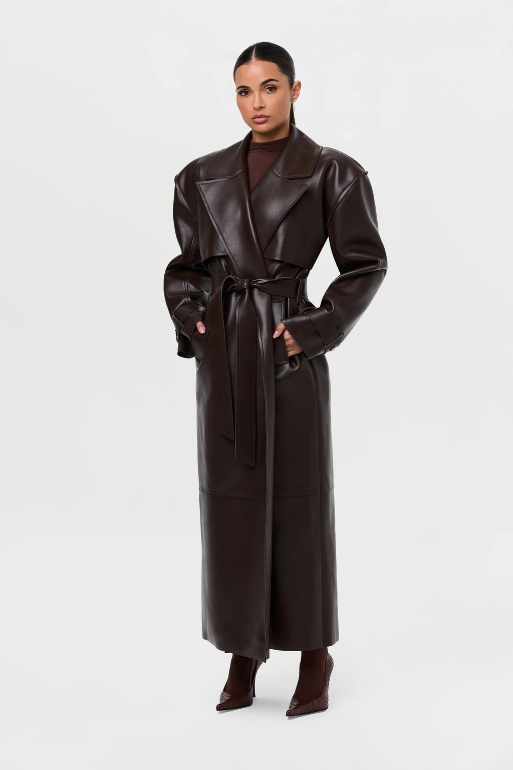 Leather Trench Coat