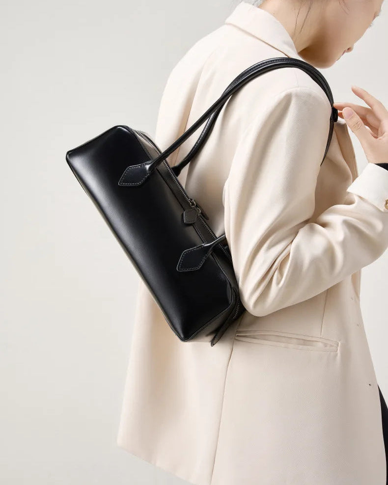 Gigi Baguette Leather Bag