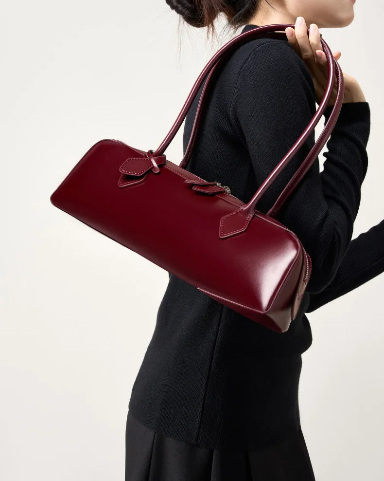 Gigi Baguette Leather Bag